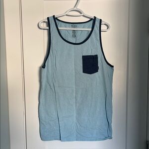 Blue Tank Top with Pocket